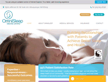 Tablet Screenshot of omnisleep.com